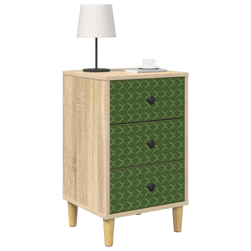 Armadio da Notte GELEEN 2 pz Rovere Sonoma 36 x 33 x 60 cm 8007274