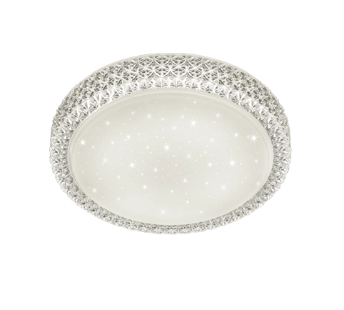 Plafoniera LED, acrilico, bianco, 39,6x8,6x39,6 cm, Pegasus