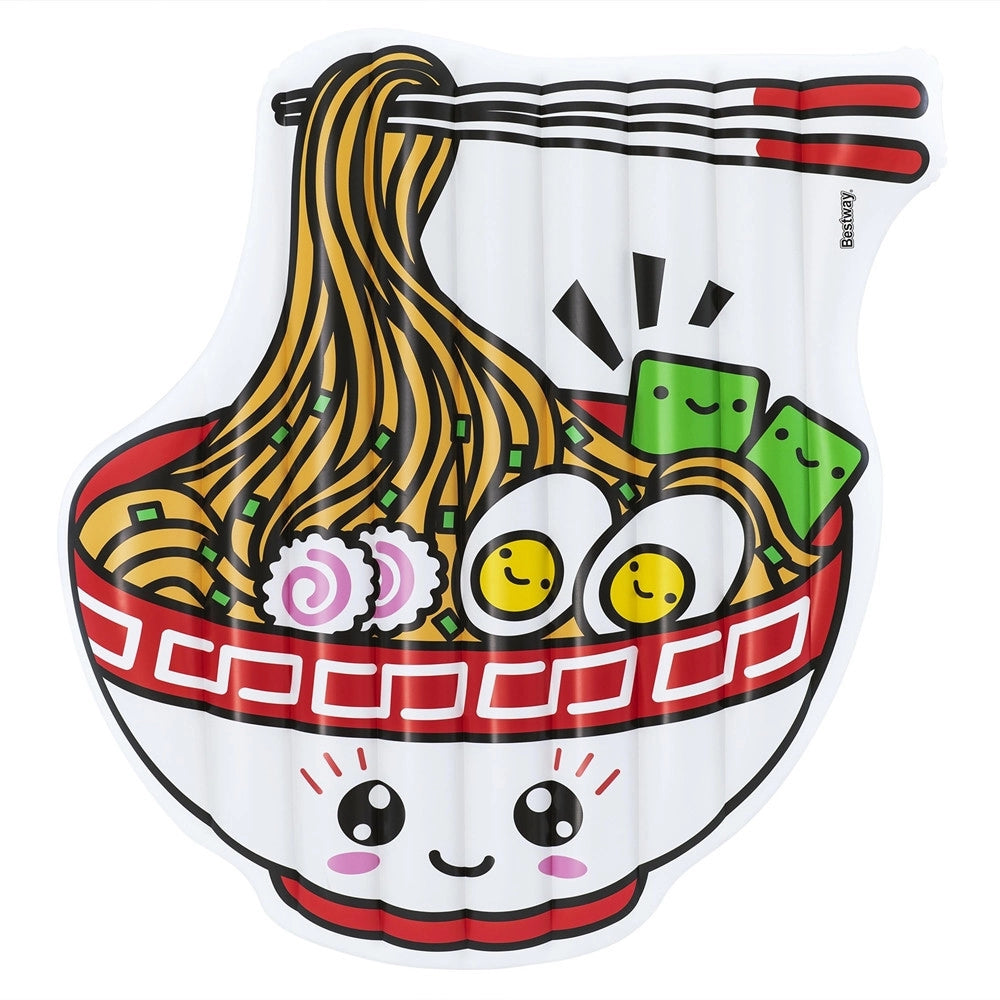 Trade Shop - Materassino Isola Gonfiabile Forma Ciotola Ramen 183x168 Cm Spiaggia Piscina 43841 -