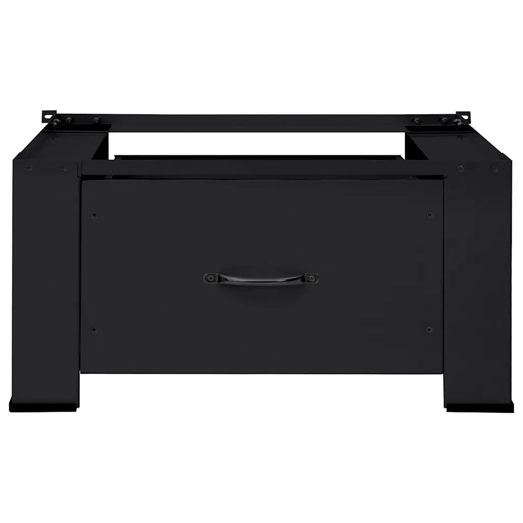 Pedestallo per Lavatrice Nero 64 x 55 x 32,5 cm Acciaio