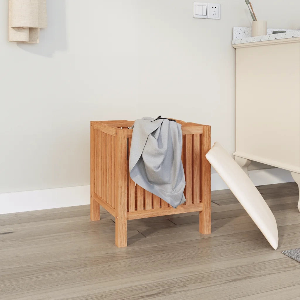 Sgabello da Bagno 40,5x40x52 cm in Legno Massello di Noce 350351