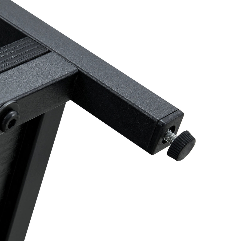 Tavolo da pranzo rotondo Ø107 cm nero con doppio ripiano