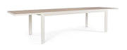 Tavolo Allungabile da Esterno 220-340x100x75h cm in Alluminio e Polywood Belmar Vapor