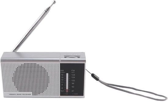 Radio Portatile - Ricevitore AM/FM - Facile da Utilizzare - Ideale per Anziani - Funziona con Batterie