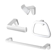 Set accessori bagno da muro 4 pezzi in acciaio cromo Fusion