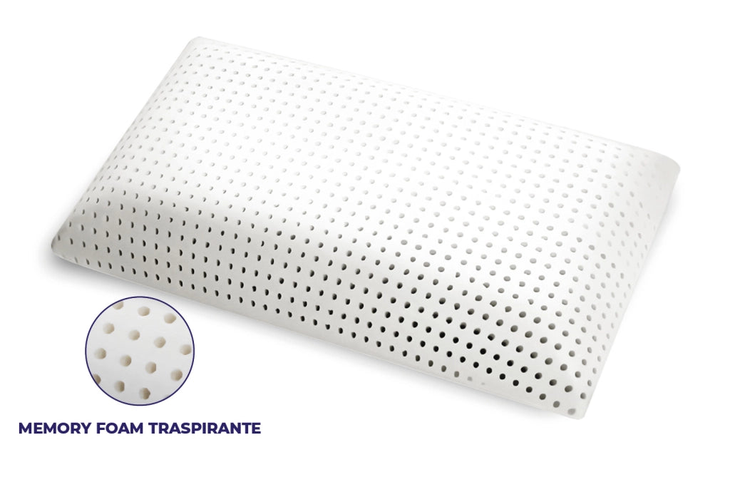 Cuscino in 100% Memory Foam - Altezza 15 cm – Traspirante Anallergico indeformabile
