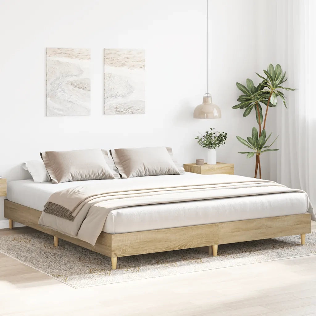 Giroletto senza Materasso Rovere Sonoma 180x200cm in Truciolato 3329023
