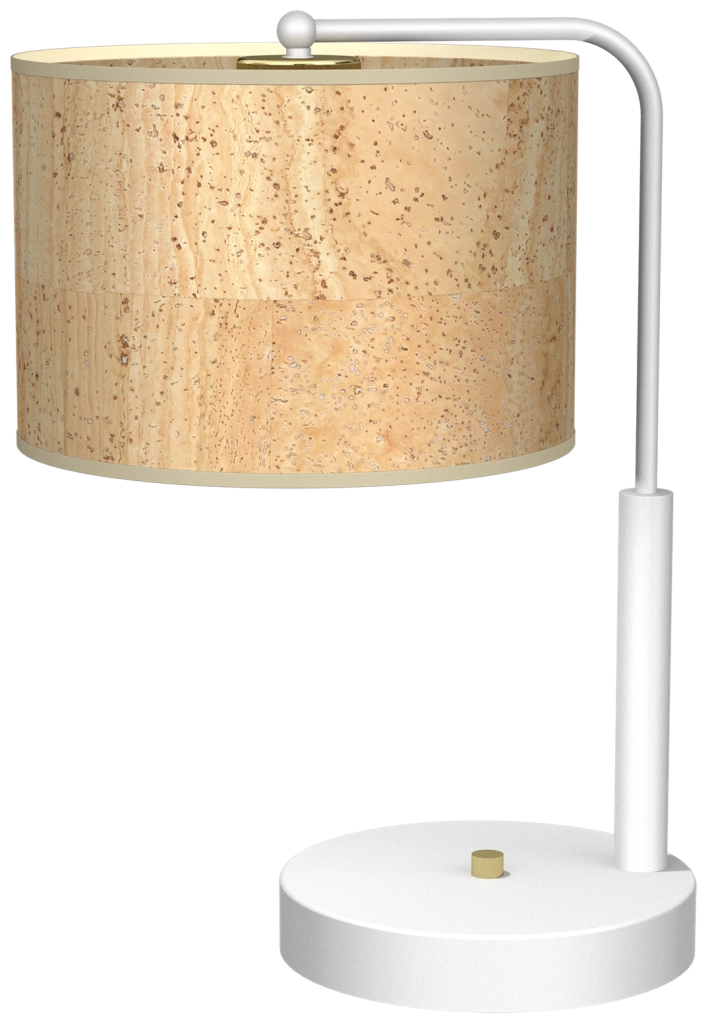Lampada da tavolo Milagro CORK bianco/sughero 1xE27 60W