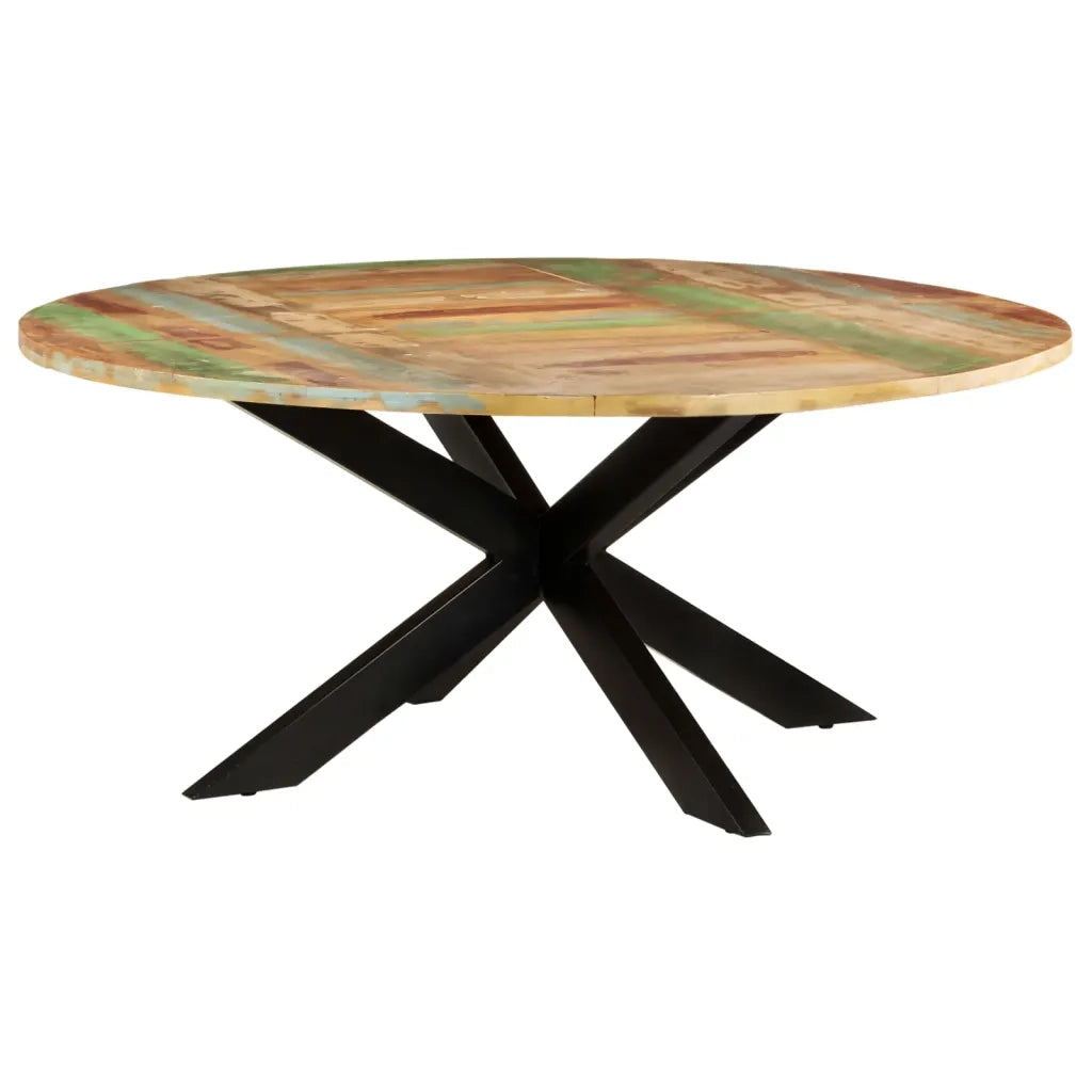 Tavolo da Pranzo Rotondo 175x75 cm in Massello di Recupero  cod mxl 64423