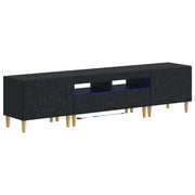 Mobile TV LED a 5 pezzi Nero Legno ingegnerizzato 3416757