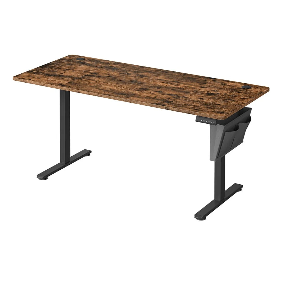 Scrivania elettrica regolabile in altezza 60 x 120 x (72-120) cm 4 posizioni di memoria dell'altezza custodia per scrivania 12_0004582