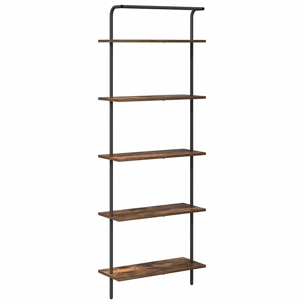 Libreria Rovere fumé 60 x 24 x 168 cm Legno multistrato