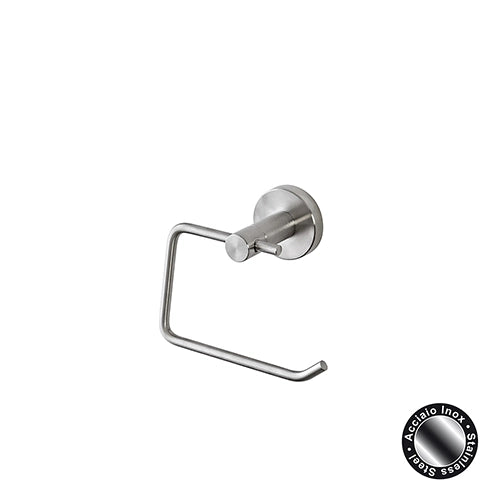 Portarotolo carta igienica da parete in acciaio inox satinato Linea City Feridras