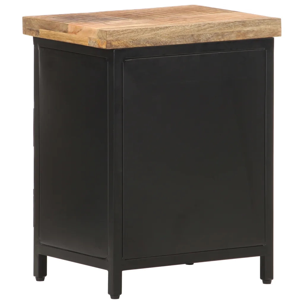 Comodino 40x30x52 cm in Legno di Mango Grezzo cod mxl 43314