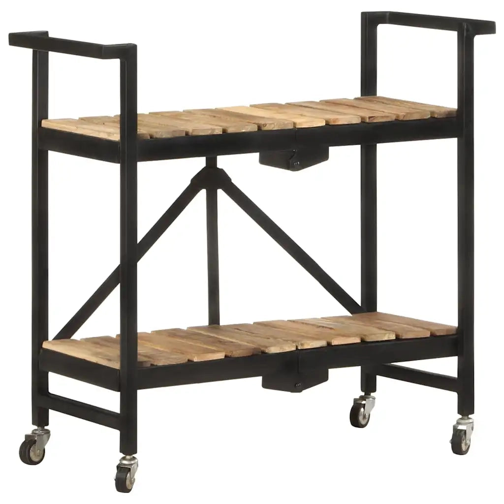 Carrello da Cucina 87x36x81 cm in Legno Massello di Mango 321710