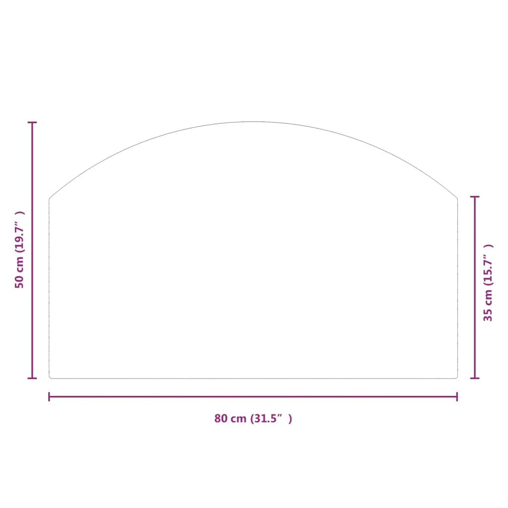 Piastra in vetro per camino Trasparente 80 x 50 cm Vetro