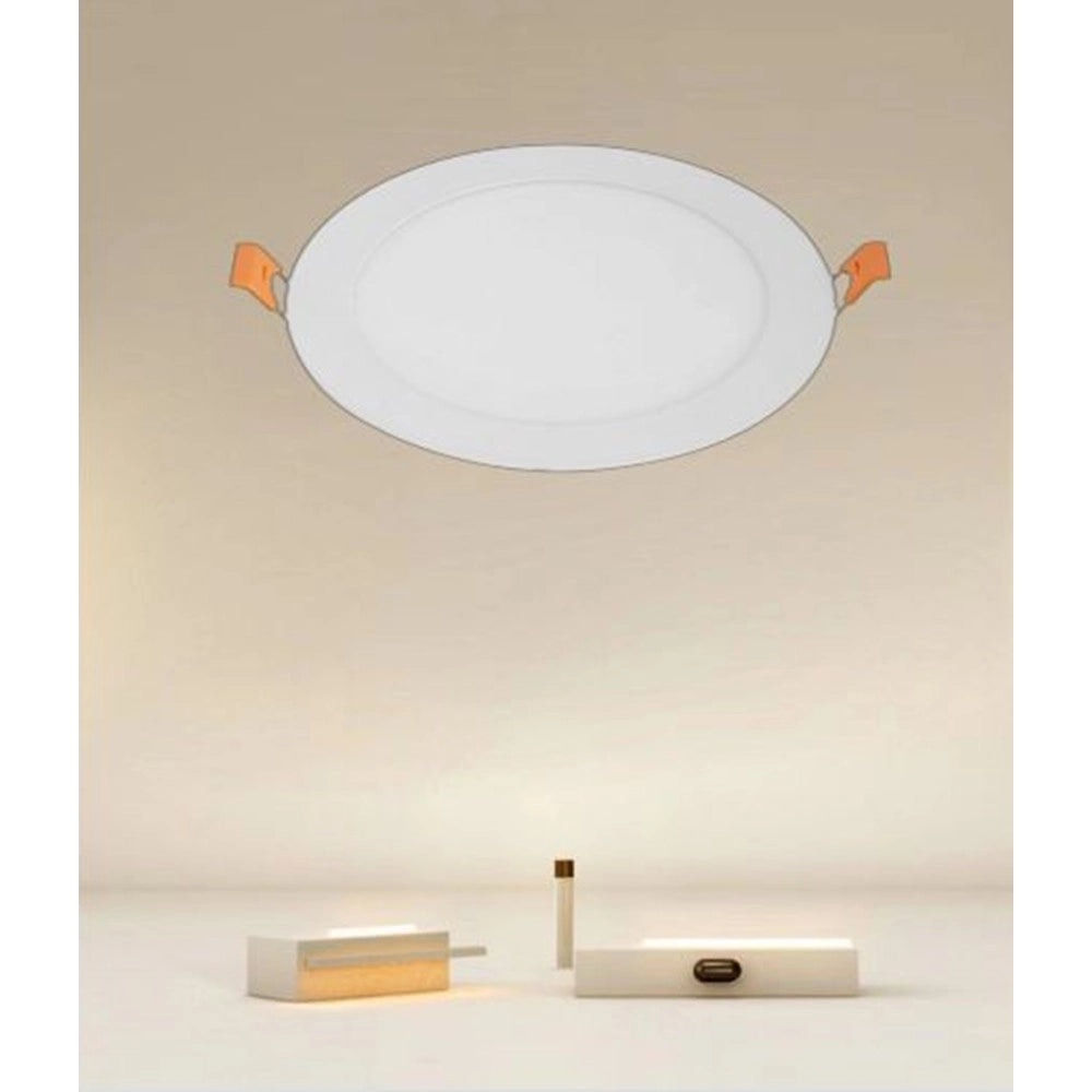 Trade Shop - Pannello Led 12 Watt Da Incasso Rotondo Bianco ø174mm Luce 3000k-6500k Ip20 00038 -