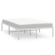Letto matrimoniale | Letto per adulti | Giroletto in Metallo Bianco 135x190 cm