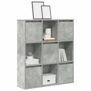 Libreria Grigio Cemento 89x24x101,5 cm in Legno Multistrato 860403