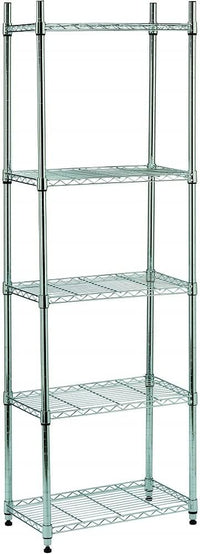 S1775002 - Scaffale cromato 5 piani L 60 cm