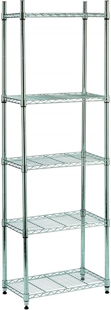 S1775002 - Scaffale cromato 5 piani L 60 cm
