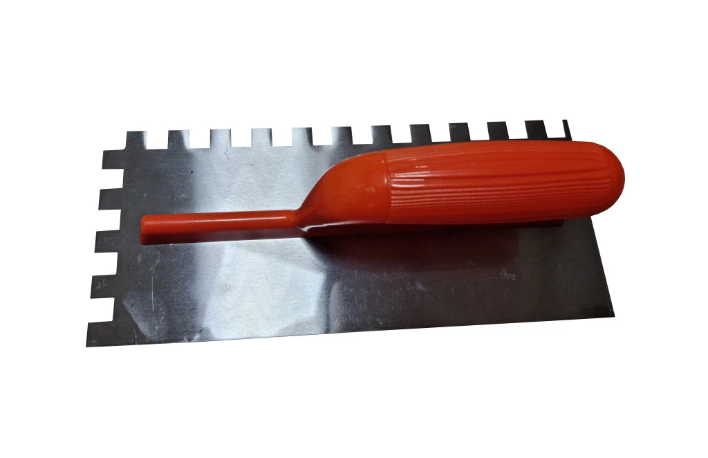 FRATTONE DENTATO C/MANICO IN PLASTICA IDEAL STAR 28x12 cm - Dentatura dx 10x10 mm - IDEAL STAR