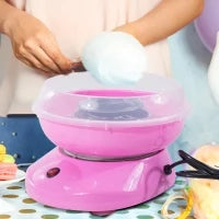 Macchina per Zucchero Filato in PP, Acciaio Inox e Alluminio 450W 27 x 26 x 18cm Rosa