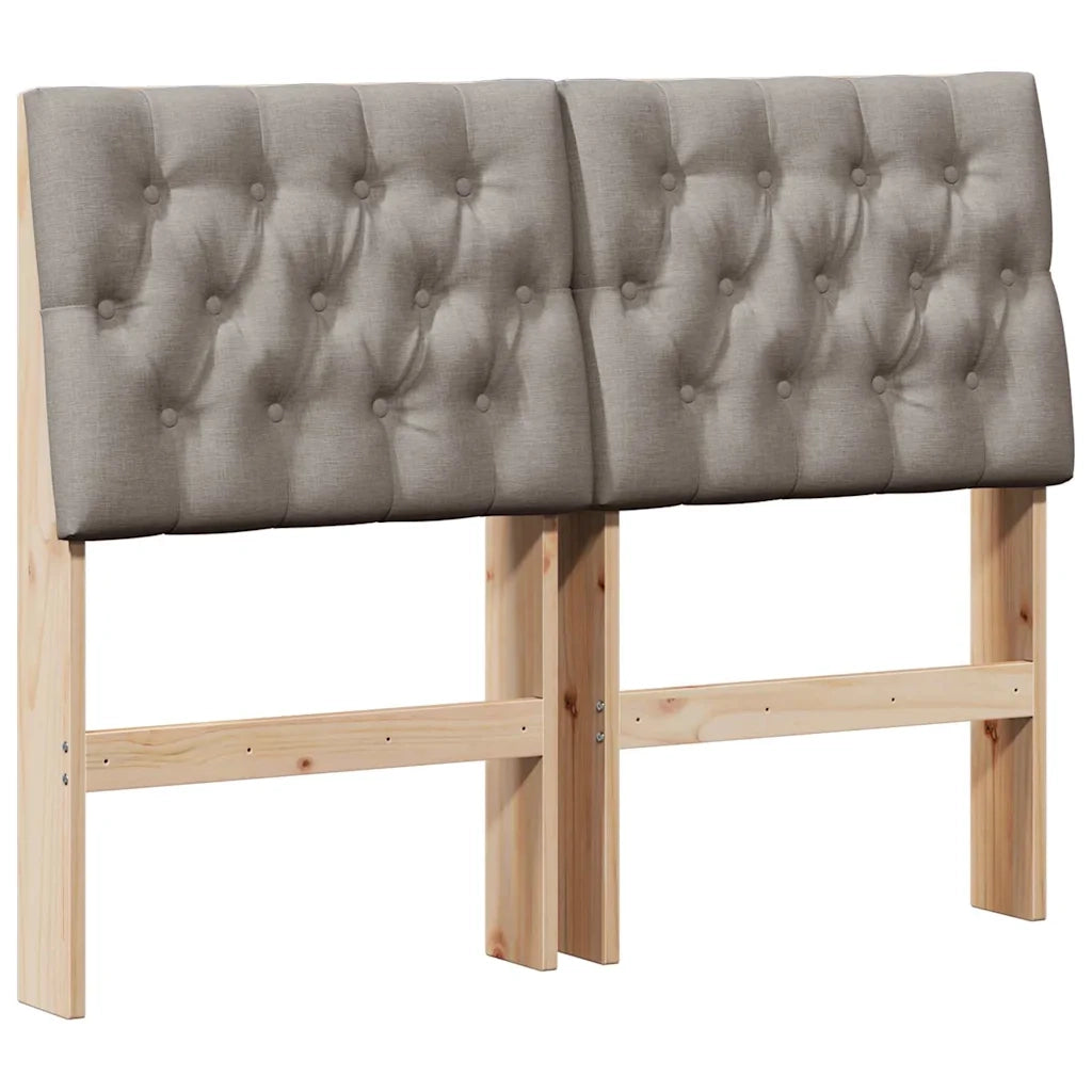 Testiera imbottita Talpa 120 cm Pino massello 879352