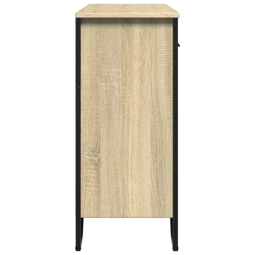 Credenza-Buffet-Armadio da cucina Rovere Sonoma 97x32,5x74,5 cm in Legno Multistrato