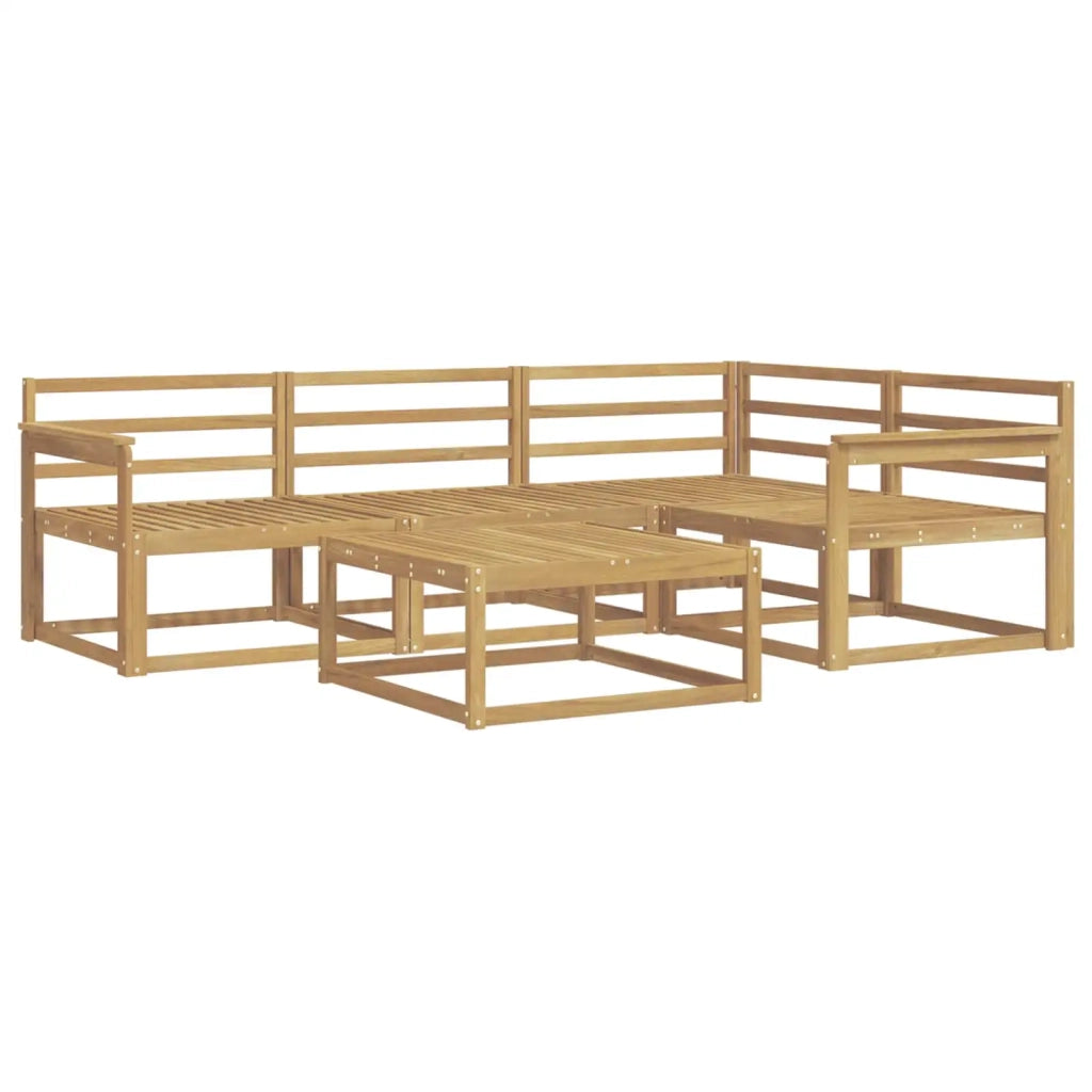 Set di divani da esterno 5 pcs Bianco 79 x 79 x 37 cm 3386398