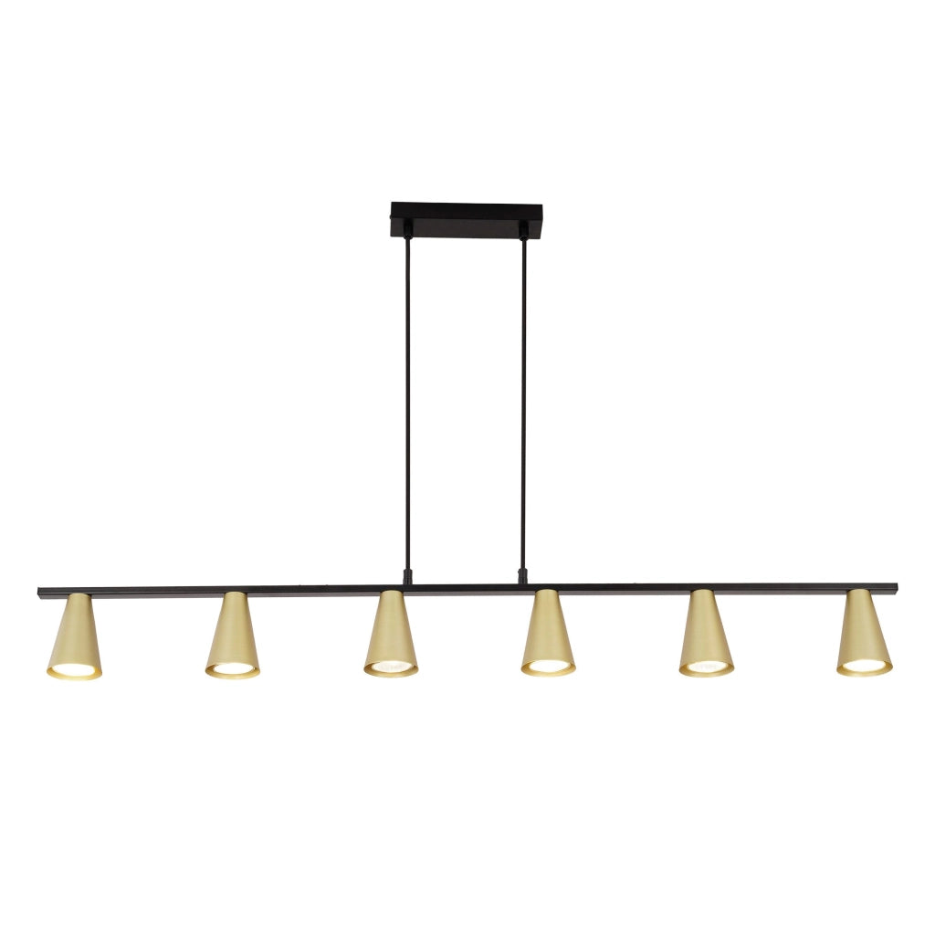 Lampada a sospensione ZMH moderna per sala da pranzo 6 fiamme, GU10 per soggiorno corridoio