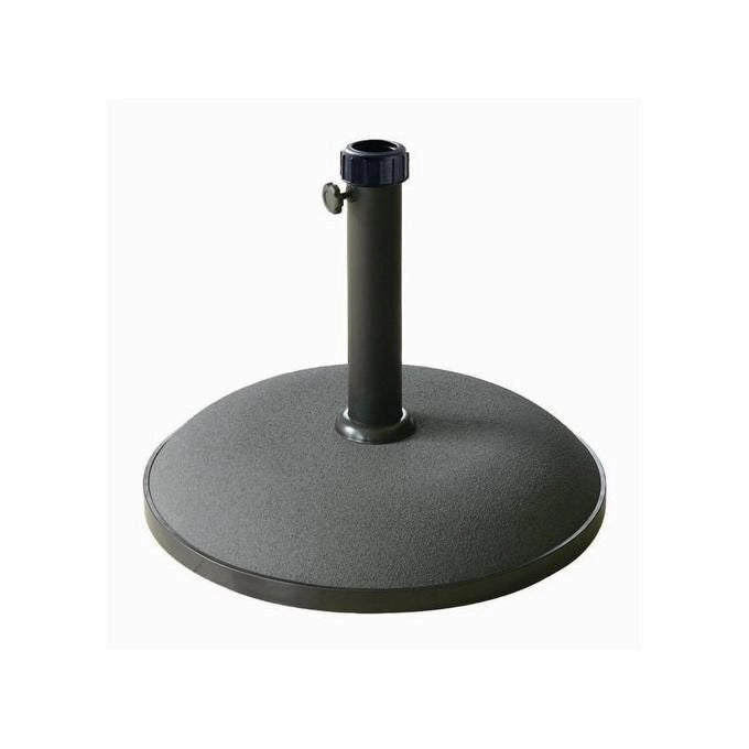 Amicasa YTH25-B Base Ombrellone 25 Kg Cemento Rivestito in Gomma Compatibilita' Palo 35 38 48 mm colore Nero