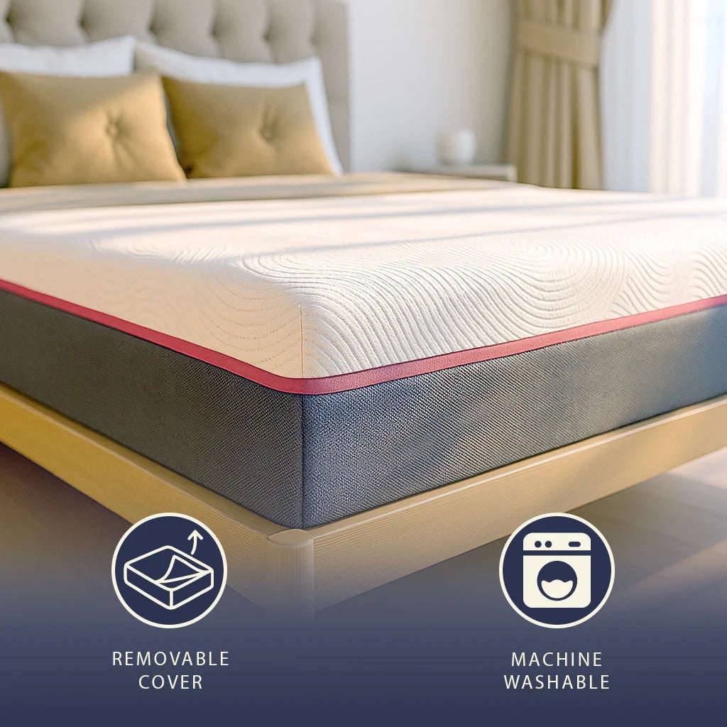 Materasso 120x200 Memory Breeze e Molle Insacchettate | Altezza 30 cm |  Sfoderabile, Anallergico e Traspirante | Made in Italy