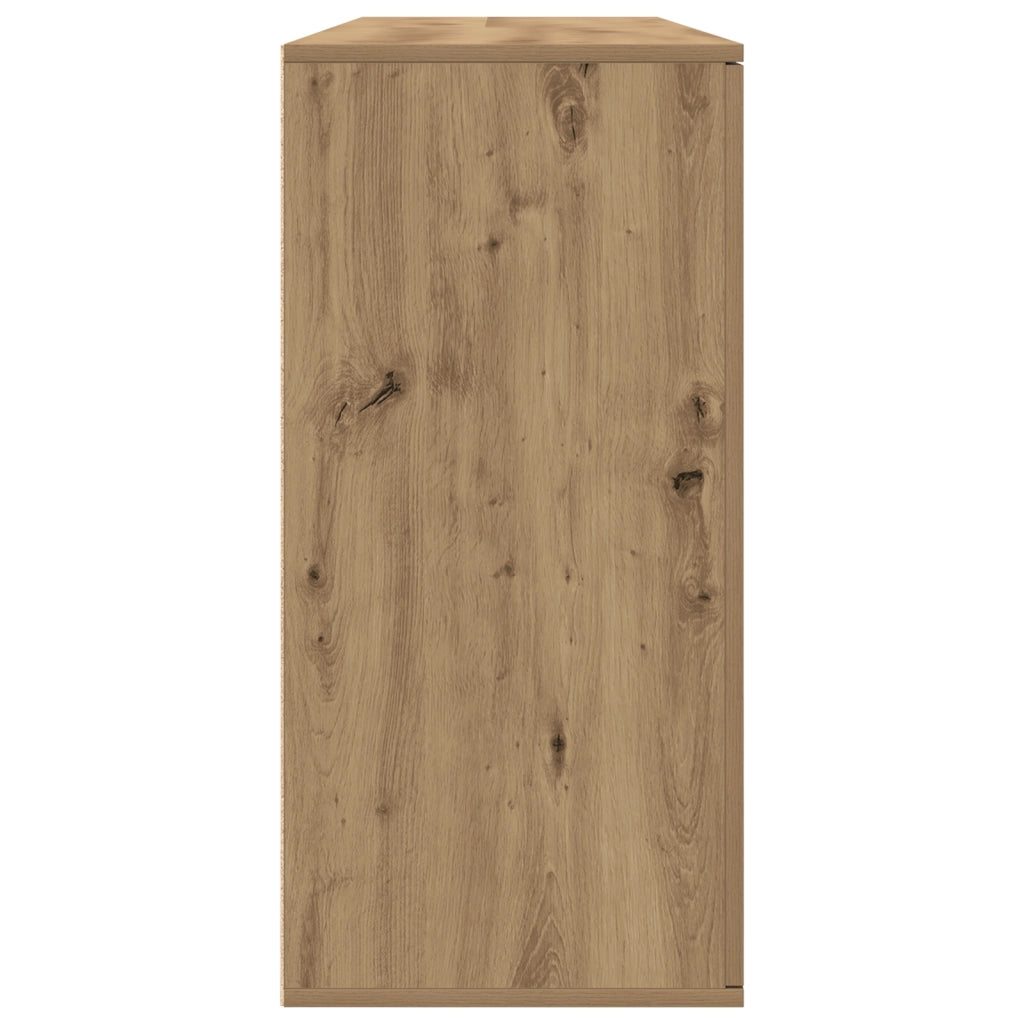 Credenze 2 pz Rovere Artigianale 79x38x80 cm Legno Ingegnerizzato