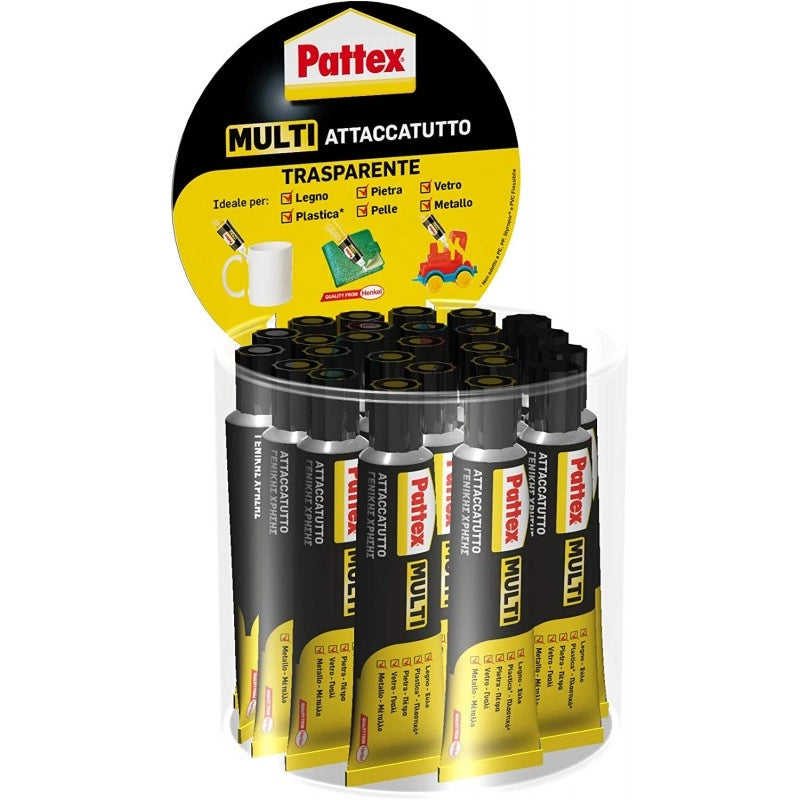 COLLA ATTACCATUTTO 'MULTI' PATTEX 20 ml - confezione 25 pezzi - PATTEX