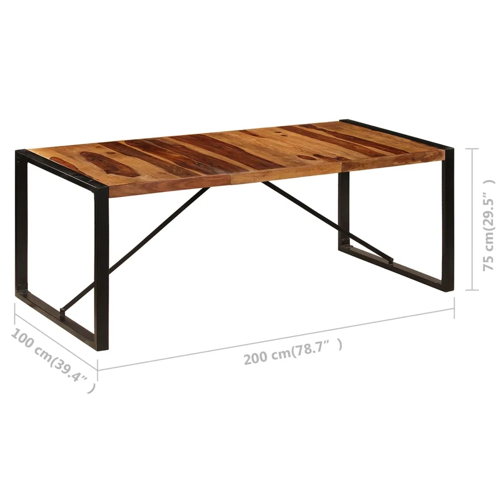 Tavolo da Pranzo 200x100x75 cm in Legno Massello di Acacia 247413