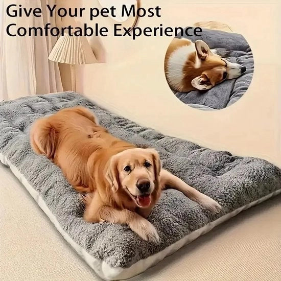 Letto per cani extra grande con materasso in poliestere ultraduraturo e soffice.
