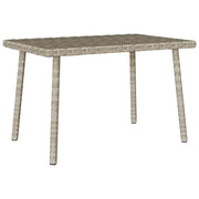 Tavolino da Giardino | Tavolino da esterno Rettangolare Grigio Chiaro 60x40x37 cm