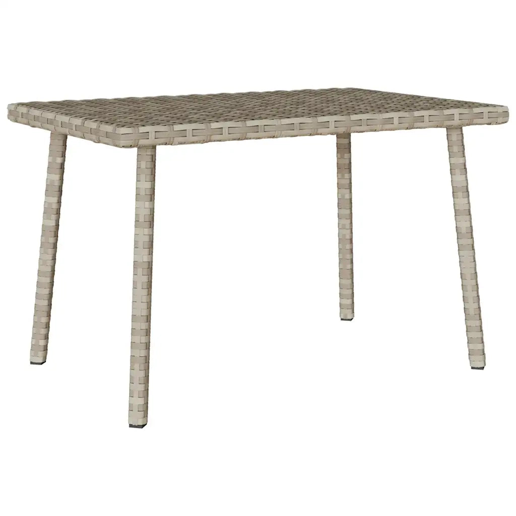 Tavolino da Giardino | Tavolino da esterno Rettangolare Grigio Chiaro 60x40x37 cm