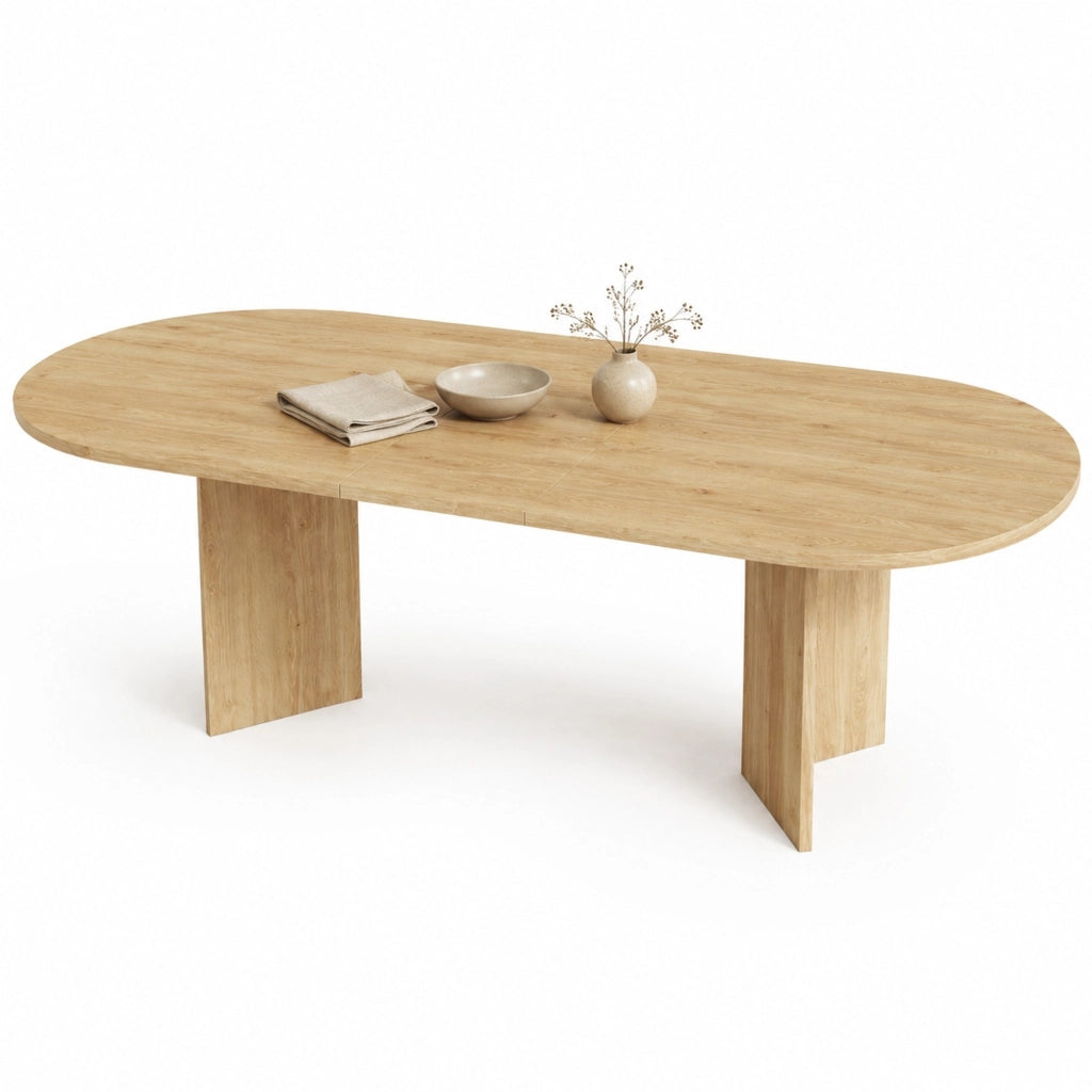 Tavolo da pranzo allungabile 180x90 cm rovere – 6-8 persone
