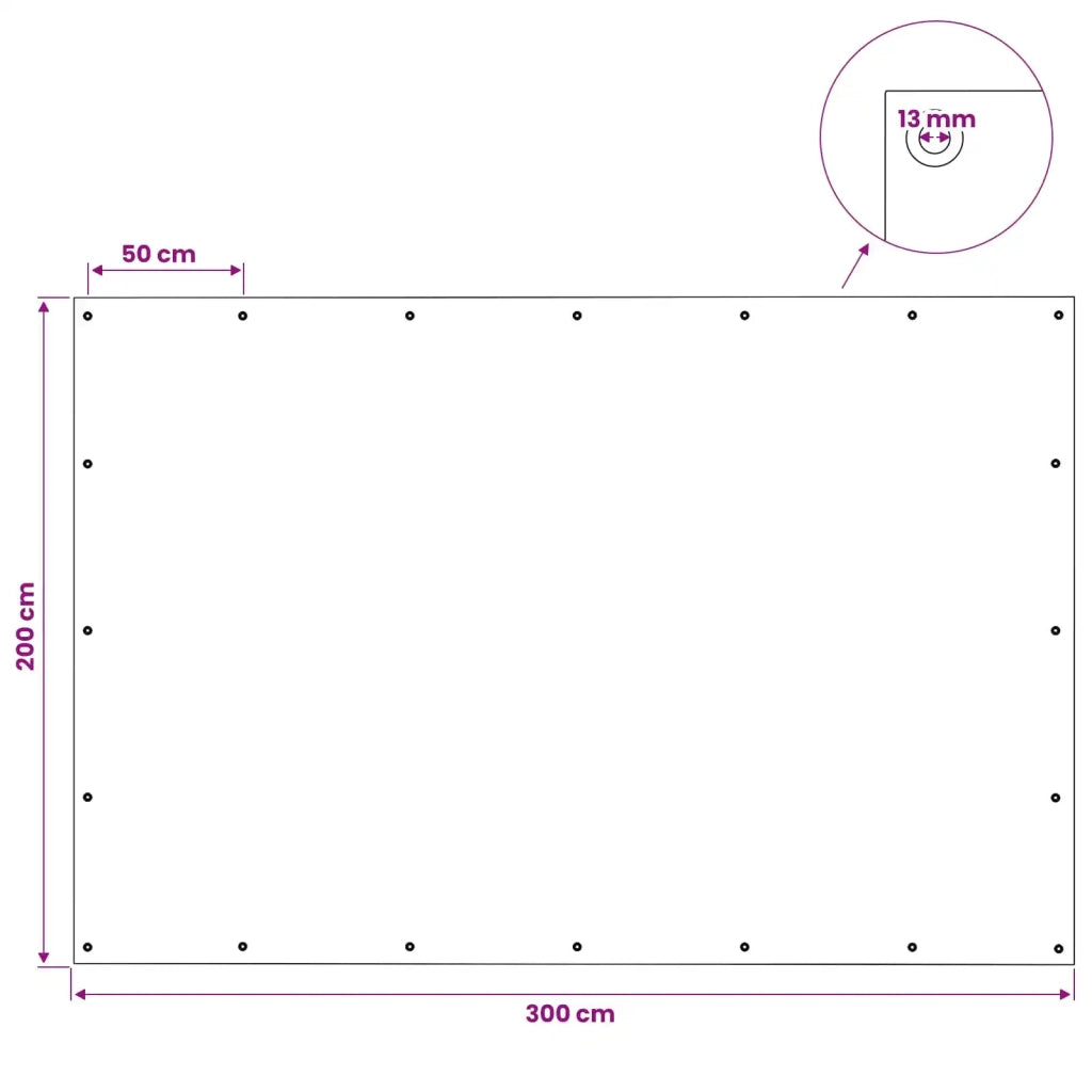 Telo con Occhielli Verde 2 x 3 m 140 gsm PE 42039242