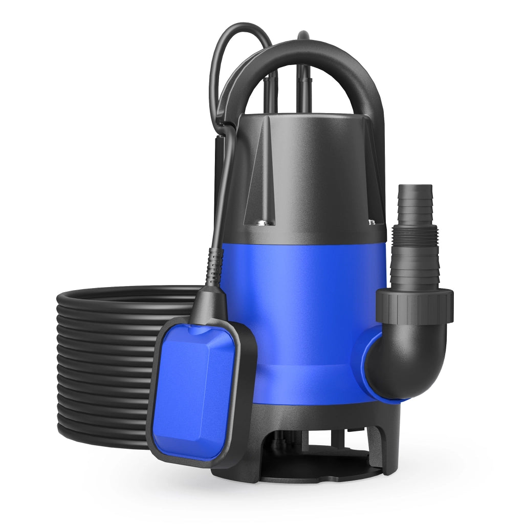 Pompa sommersa acque nere 1100 w 15000 l/h Elettropompa a immersione per pozzo giardino