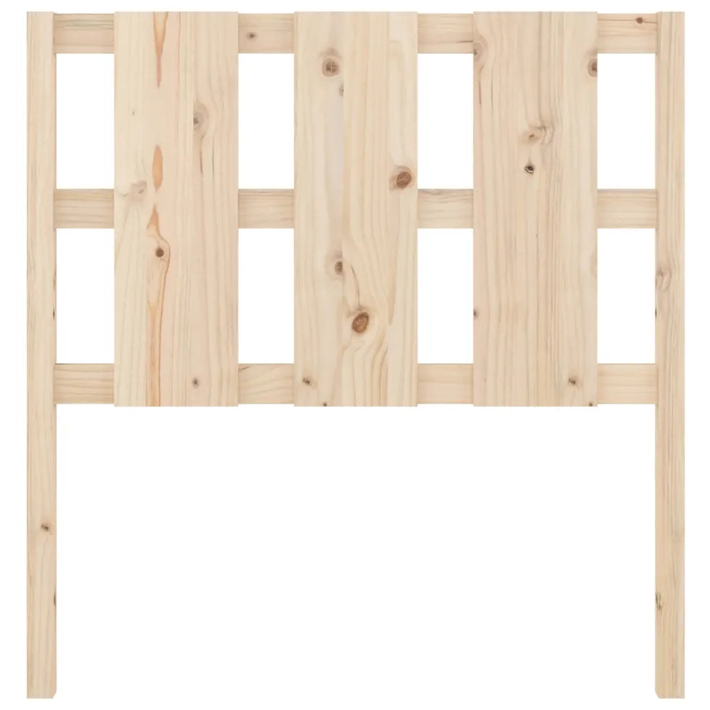Testiera per Letto 105,5x4x100 cm in Legno Massello di Pino