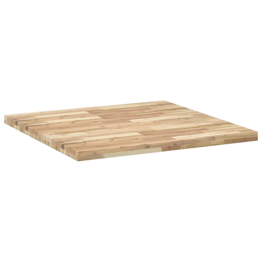 Piano Tavolo | Superficie Tavolo | Piano Scrivania Quadrato 90x90x4 cm in Legno Massello di Acacia