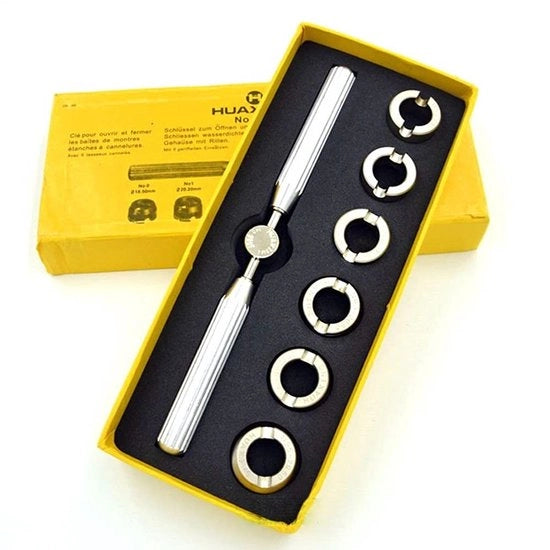Set di riparazione orologio 7 pezzi per orologiai