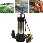 Pompa Doppia Fase Elettrica per Acqua Grigia - 1500 W - 36000 l/h