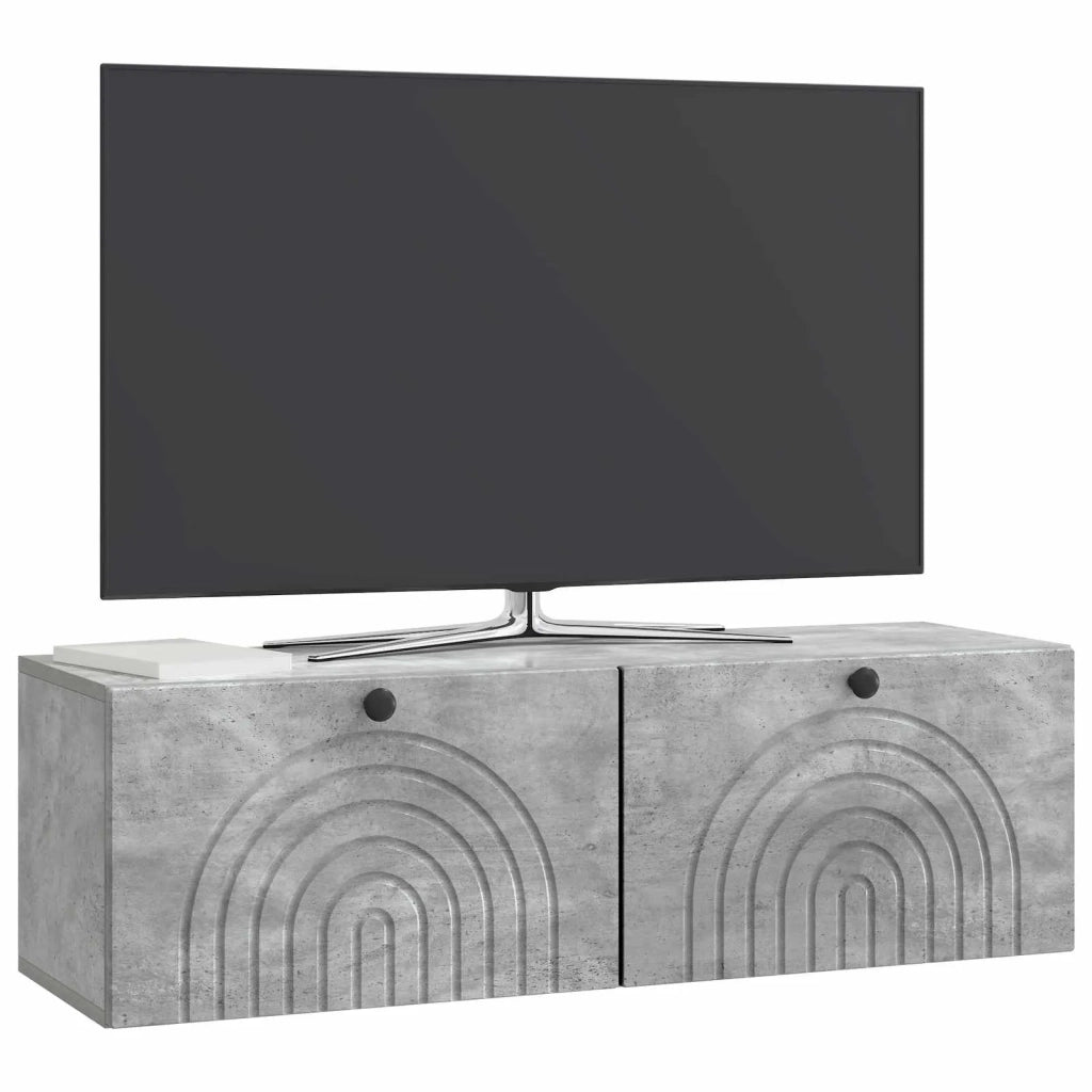 Mobile Porta TV da Muro Grigio Cemento 98 x 31 x 30 cm