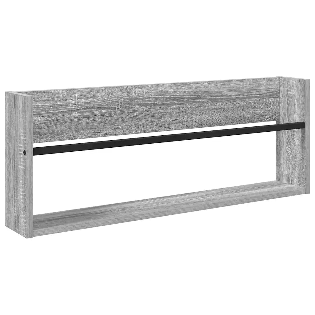 Scaffale per riviste 2 pz Grigio Sonoma 80 x 12 x 30 cm 890811