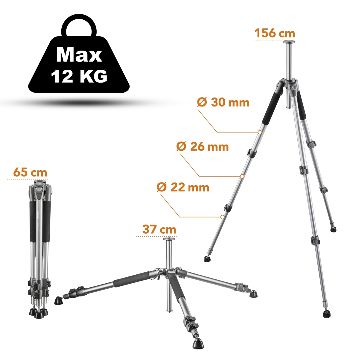 WAL-6702 Treppiede Pro+WT-600 Carrello per treppiede