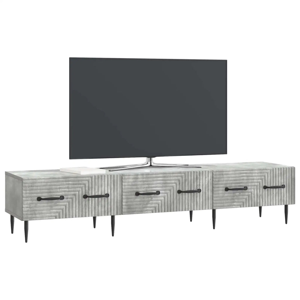 Mobile TV con cassetto Grigio Cemento 147 x 34,5 x 30 cm